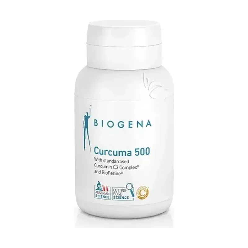 Biogena Curcuma 500 Curcumin C3 Complex & Bioperine Food Supplement Capsule