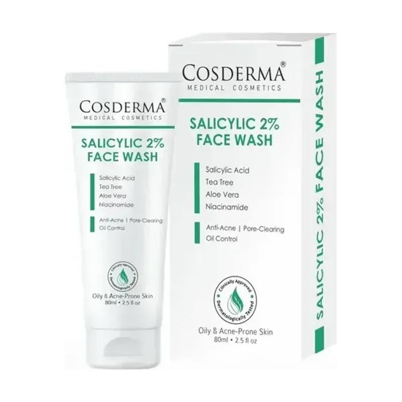 Cosderma 2% Salicylic Acid Pore-Cleansing Anti-Acne Face Wash